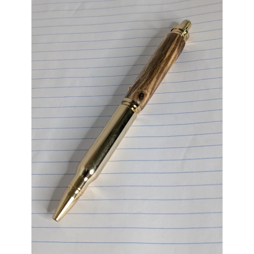 Used PSI CP 2400 Bullet‎ Rollerball Pen Wood NEEDS NEW INK REPLACEMENT